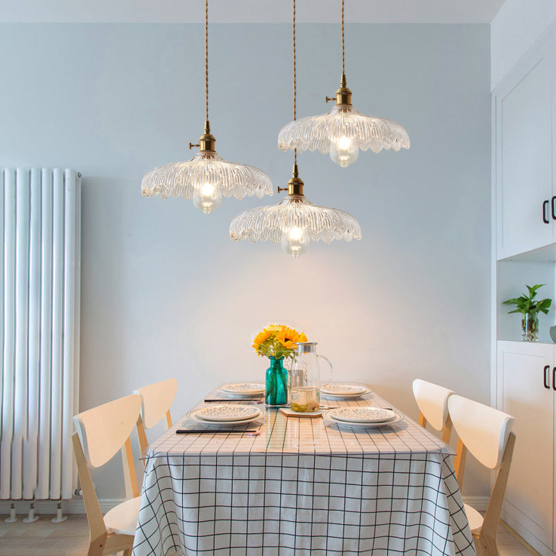 Single Head Glass Hanging Light Modern Pendant Lighting for Living Room Dinning Room