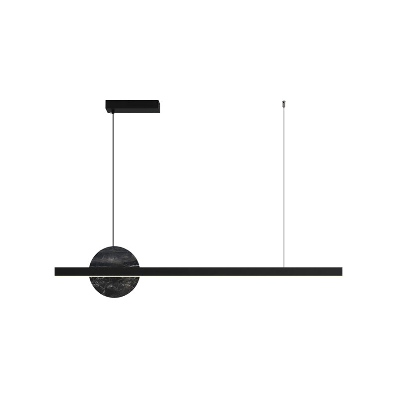 Modern Simple Dining Chandelier Light Metal Pendant Lamp Fixture for Dining Room