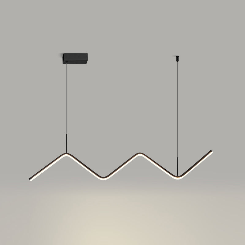 Modern Dining Chandelier Light Modern Dining Room Long Strip Pendant Lamp Fixture