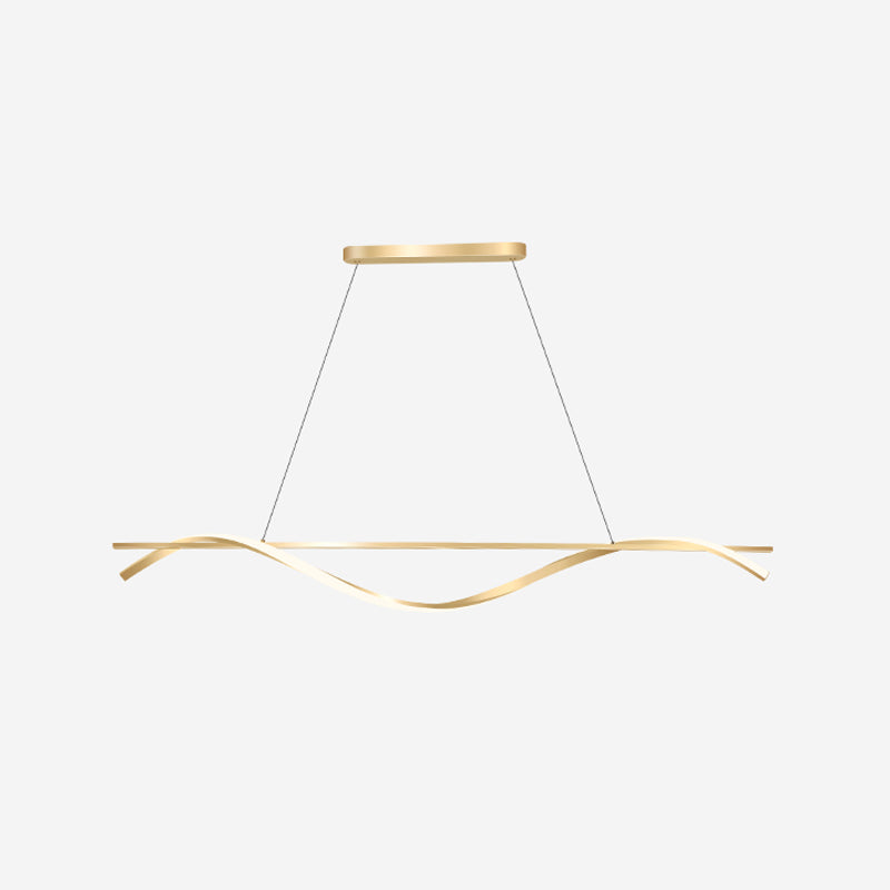 LED Strip Shape Pendant Light Dining Room Kitchen Modern Chandelier Light