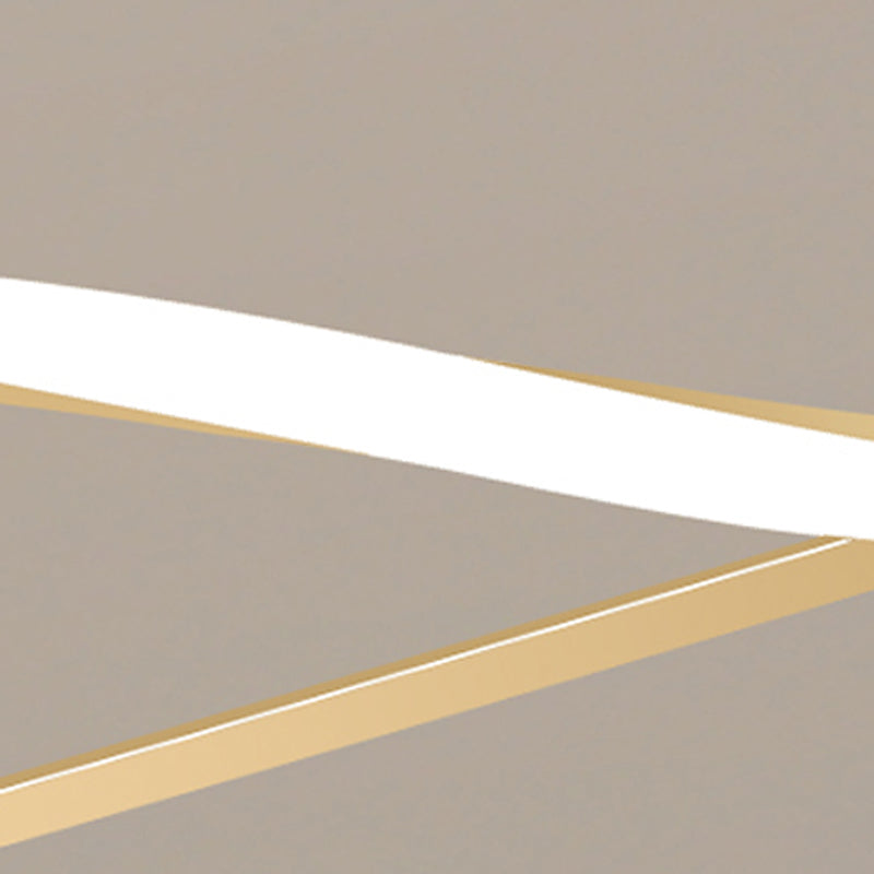 LED Strip Shape Pendant Light Dining Room Kitchen Modern Chandelier Light