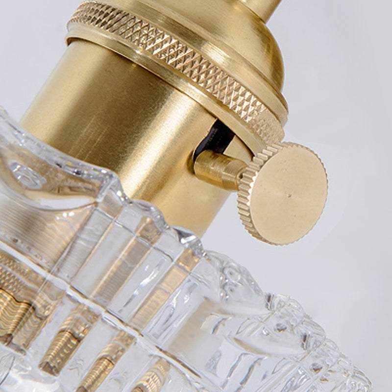 Living Room Metal Wall Sconce Modern 1 Head Glass Wall Mounted Light Fixture