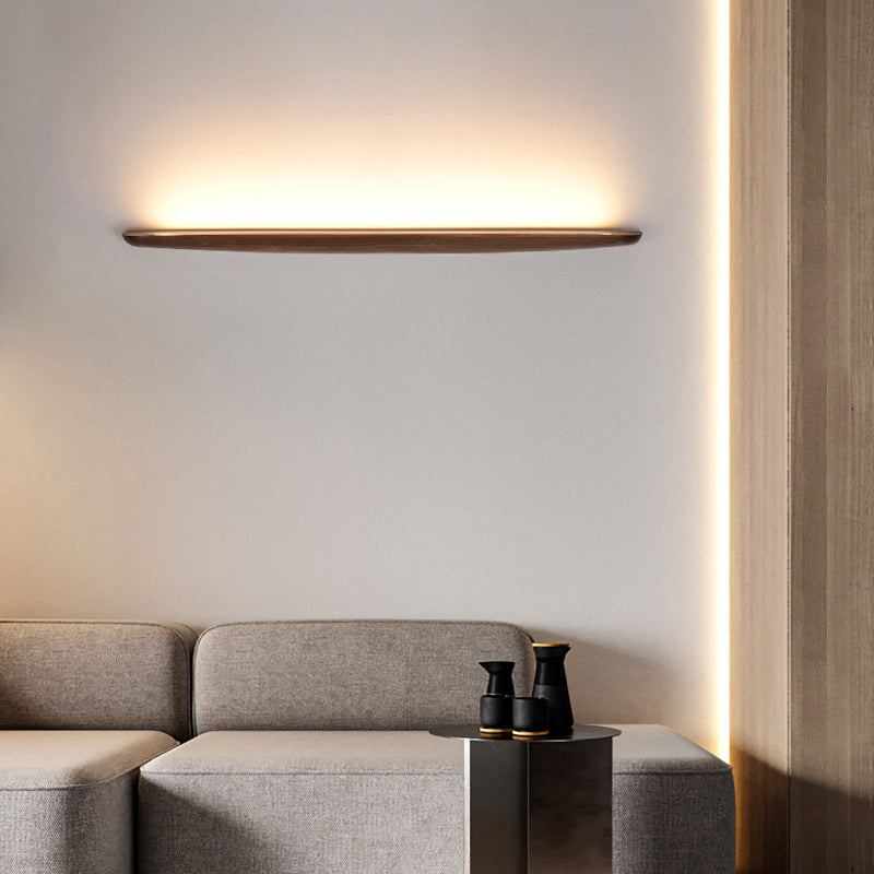 Modern Household Wall Light Creative Wall Sconce with Wooden Shade for Sitting Room