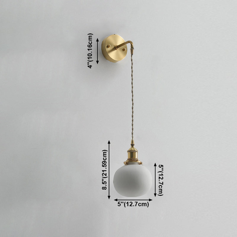 Modern de pared de cerámica Metal 1 1 de luz Medida de pared para sala de estar para sala de estar