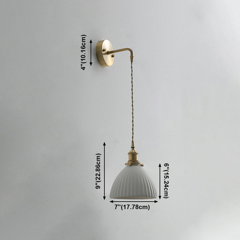 Modern de pared de cerámica Metal 1 1 de luz Medida de pared para sala de estar para sala de estar