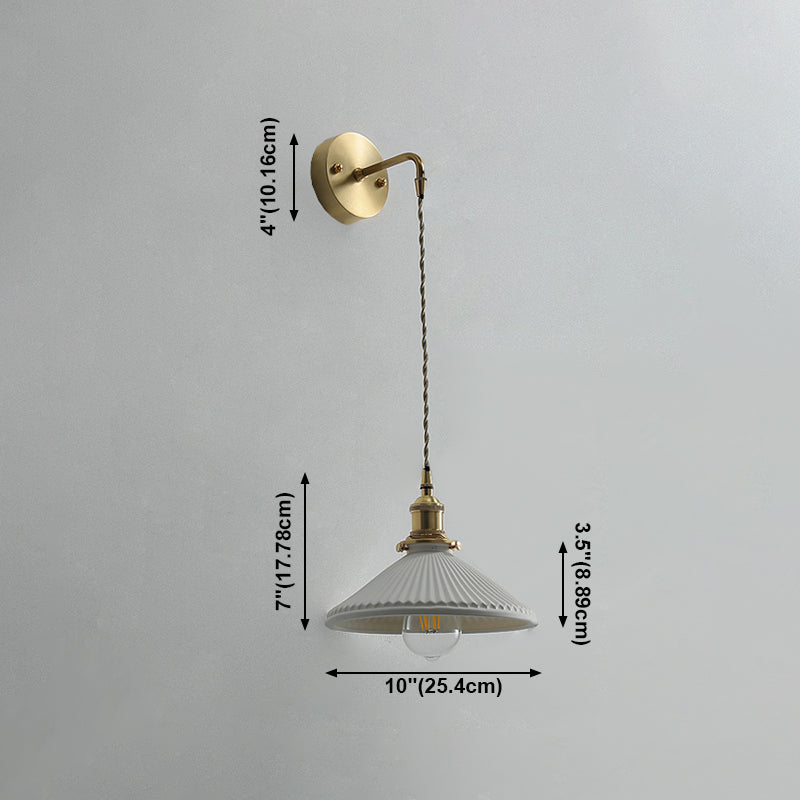 Modern de pared de cerámica Metal 1 1 de luz Medida de pared para sala de estar para sala de estar
