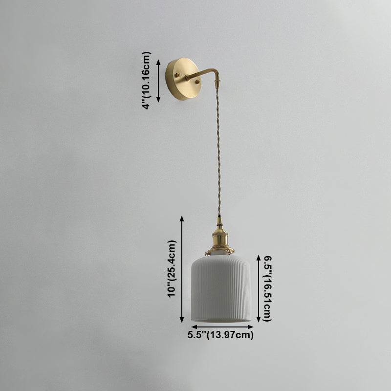 Modern de pared de cerámica Metal 1 1 de luz Medida de pared para sala de estar para sala de estar