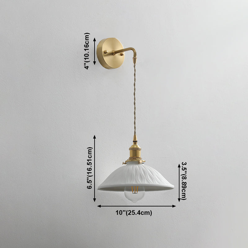 Modern de pared de cerámica Metal 1 1 de luz Medida de pared para sala de estar para sala de estar