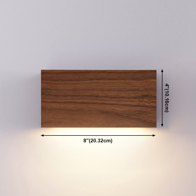Lámpara de pared de estilo moderno lámparas de pared creativas de madera para sala de estar de dormitorio
