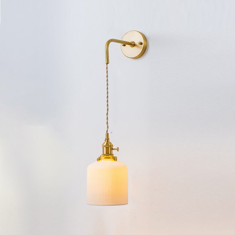 Sentón de vidrio pared apliques moderno 1 cabeza de pared montada en la pared