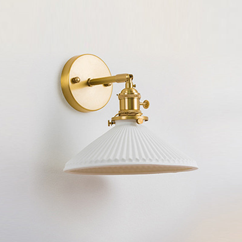 Sitting Room Glass Wall Sconce Modern 1 Head Wall Mounted Light Fixture