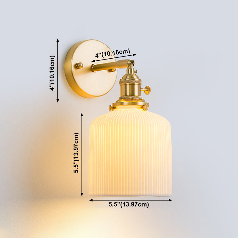 Sentón de vidrio pared apliques moderno 1 cabeza de pared montada en la pared