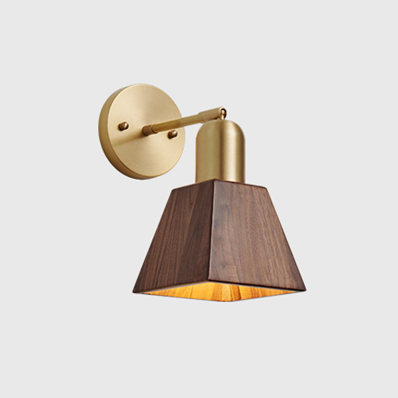 Luz de pared de madera de estilo de pared de estilo contemporáneo para el dormitorio