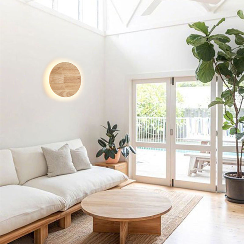 Modern Household Wall Light Wooden Wall Light Fixtures for Bedroom Coffee Shop