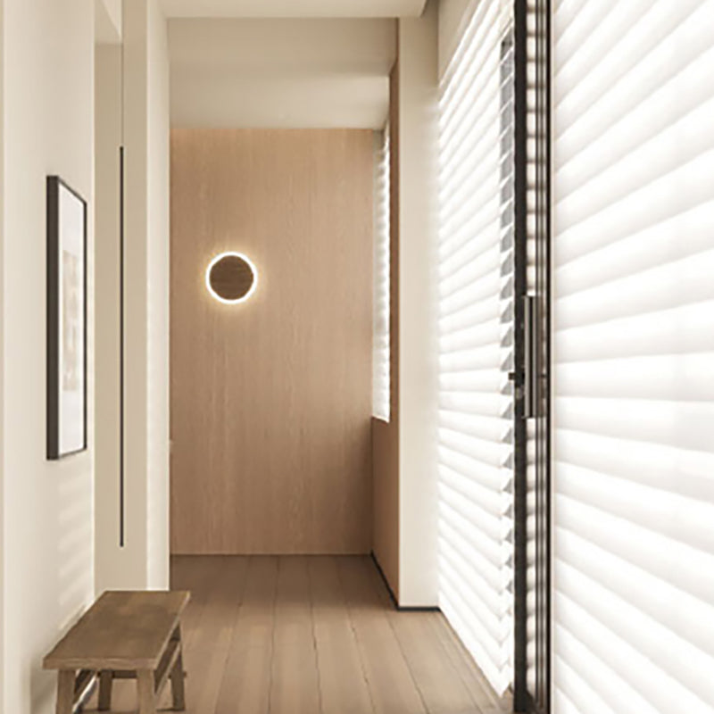 Luz de pared de pared doméstica moderna lámparas de pared de madera para cafetería