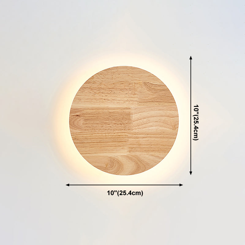 Luz de pared de pared doméstica moderna lámparas de pared de madera para cafetería