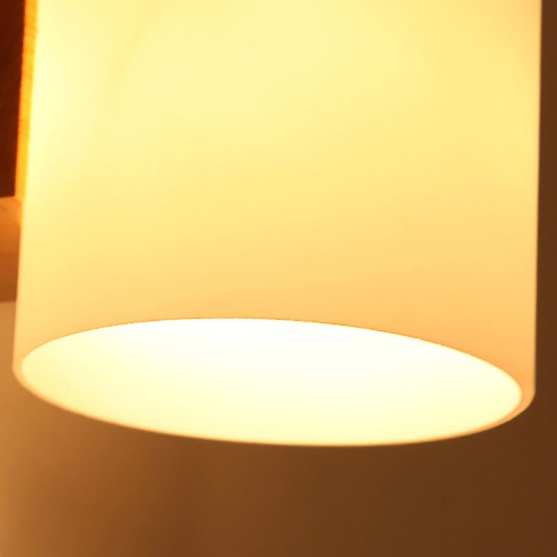 Application de mur de tête simple à 1 tête en verre blanc luminaire de plateau pour salle de lecture pour la salle de lecture