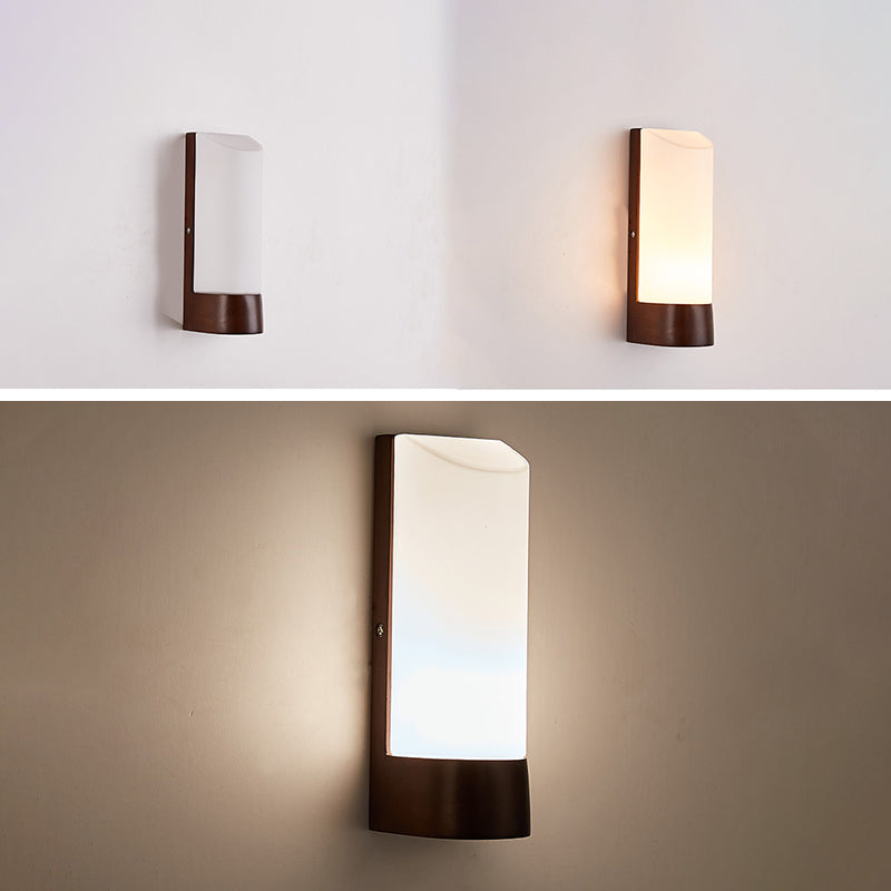 Lumières murales en bois de style moderne Lumières murales créatives pour le salon de la chambre à coucher de l'hôtel