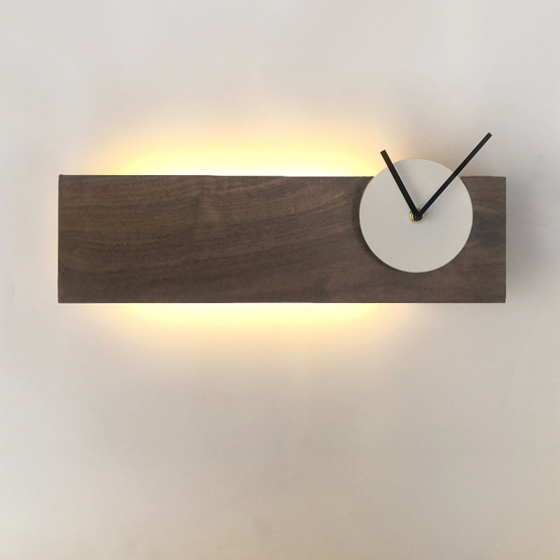 Lampe murale en bois de style contemporain Simplicité Géométrique Simplicité Murne Lumière pour la chambre