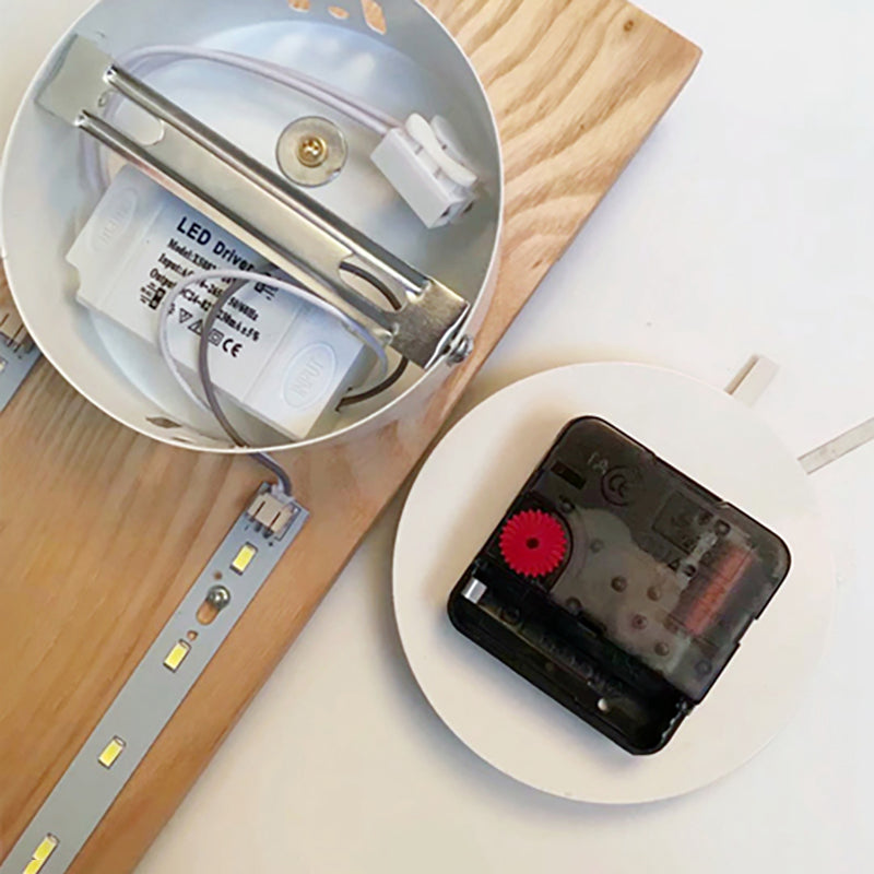 Lampe murale en bois de style contemporain Simplicité Géométrique Simplicité Murne Lumière pour la chambre