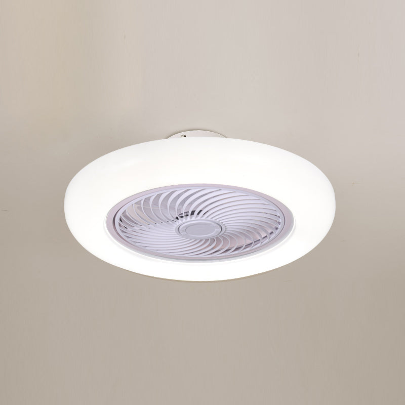 Lumo ventola a LED soggiorno semplice semplice lampada da soffitto a montaggio semifulto con ombra acrilica