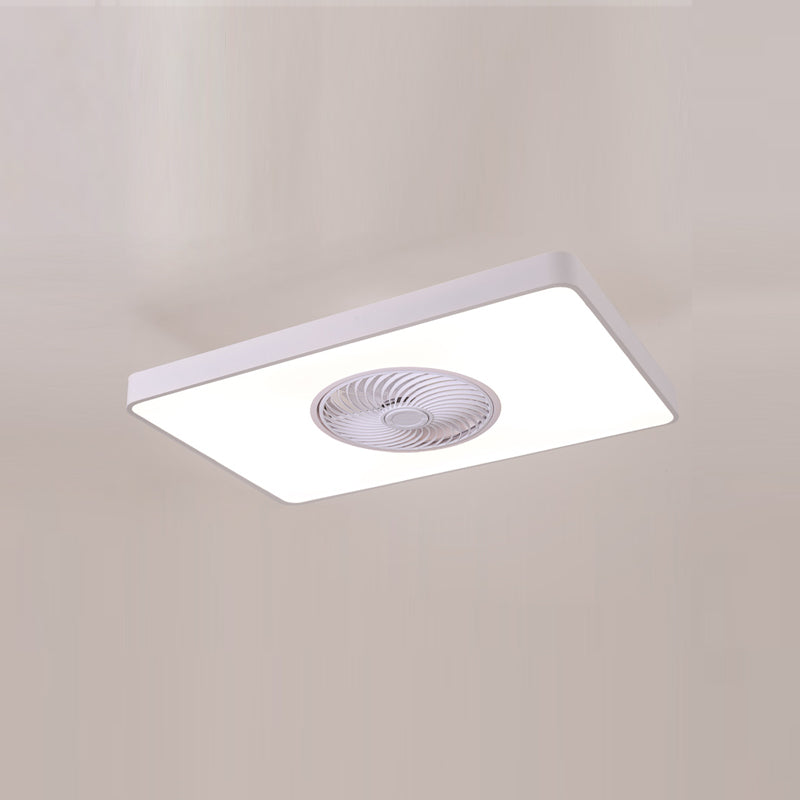 Lumo ventola a LED soggiorno semplice semplice lampada da soffitto a montaggio semifulto con ombra acrilica