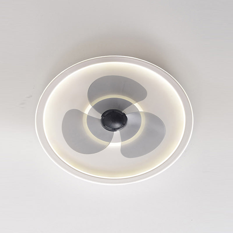 Cena circolare a ventola del soffitto Light Metal Minimalist LED Montano Accensione del soffitto