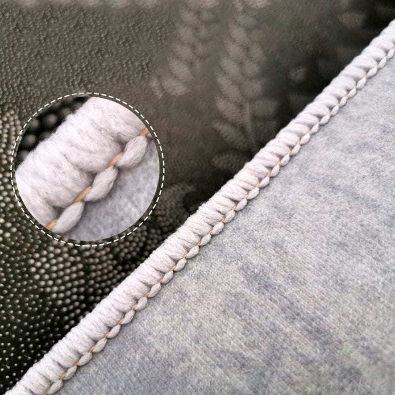 Gray Modern Rug Polyester Graphic Rug Non-Slip Backing Rug for Home Decor