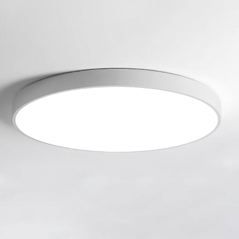 Modern Round Shape Flush Mount Lights Metal Flush Ceiling Light Fixture with Acrylic Shade