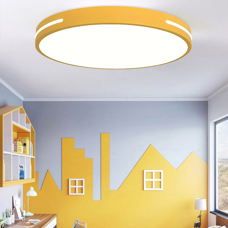 Modern Simple Style Ceiling Lamp Round Shape LED Flush Mount Light Fixtures