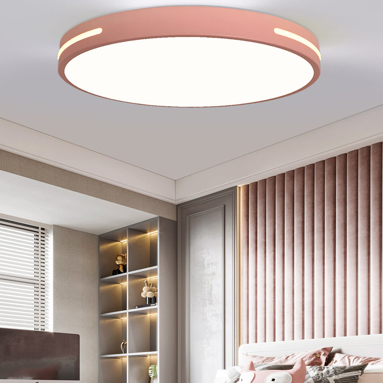 Modern Simple Style Ceiling Lamp Round Shape LED Flush Mount Light Fixtures