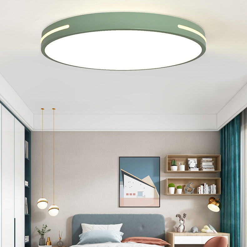 Modern Simple Style Ceiling Lamp Round Shape LED Flush Mount Light Fixtures