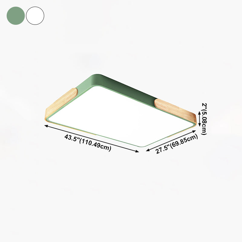 Modern Geometry Shape LED Ceiling Lamp Iron 1 Light Flush Mount Fixture for Living Room