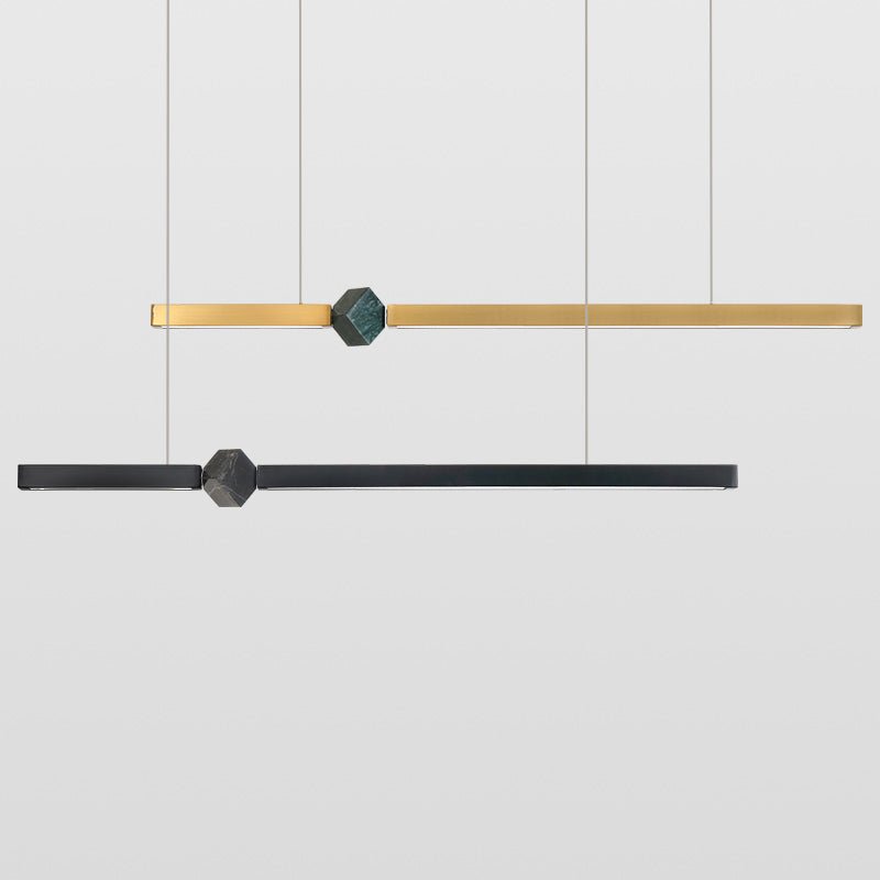 Modern Kitchen Pendant Light Linear Metal Pendant Lighting for Dining Room