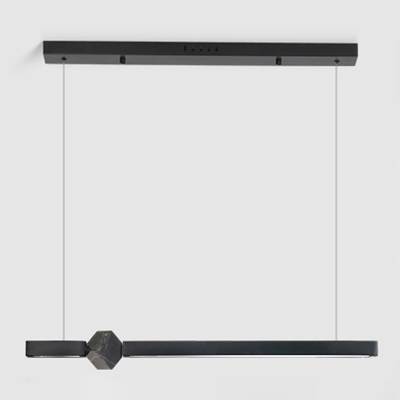 Modern Kitchen Pendant Light Linear Metal Pendant Lighting for Dining Room
