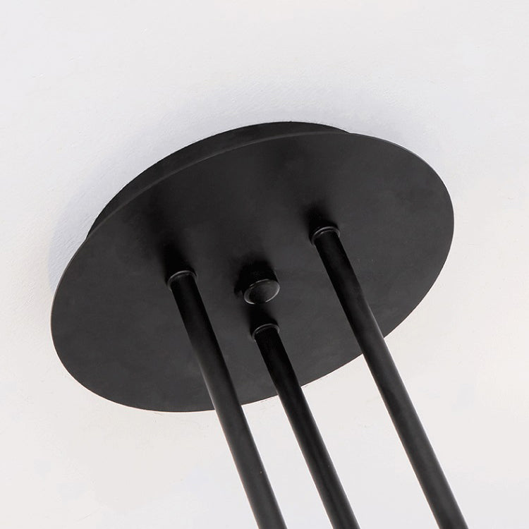 Cylindrical Metal Strip Lights Contemporary Kitchen Pendant Lights