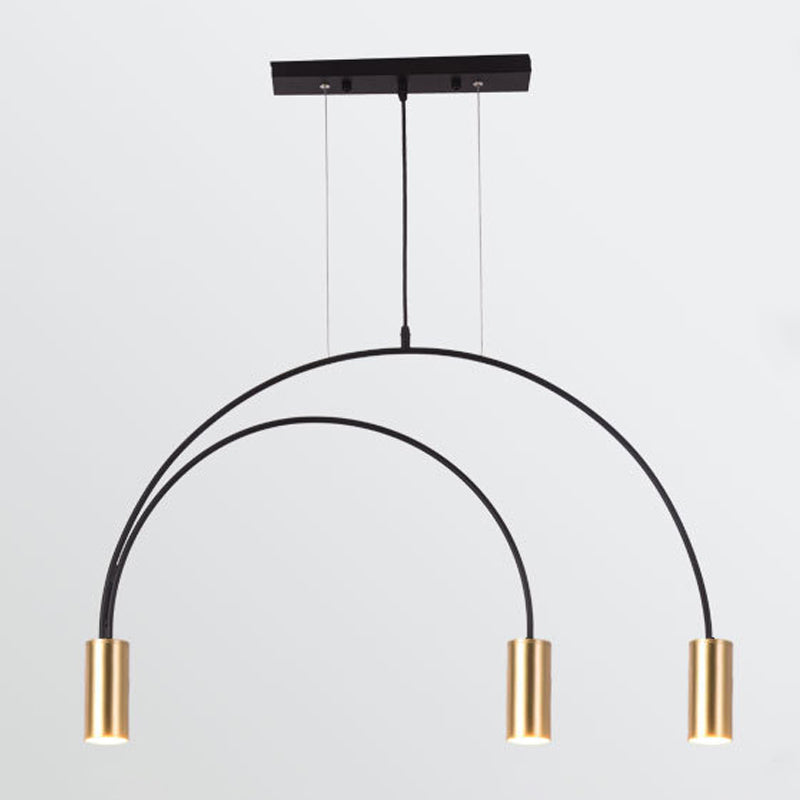 Cylinder Island Lighting Fixtures Contemporary Metal Island Light Fixtures for Kitchen