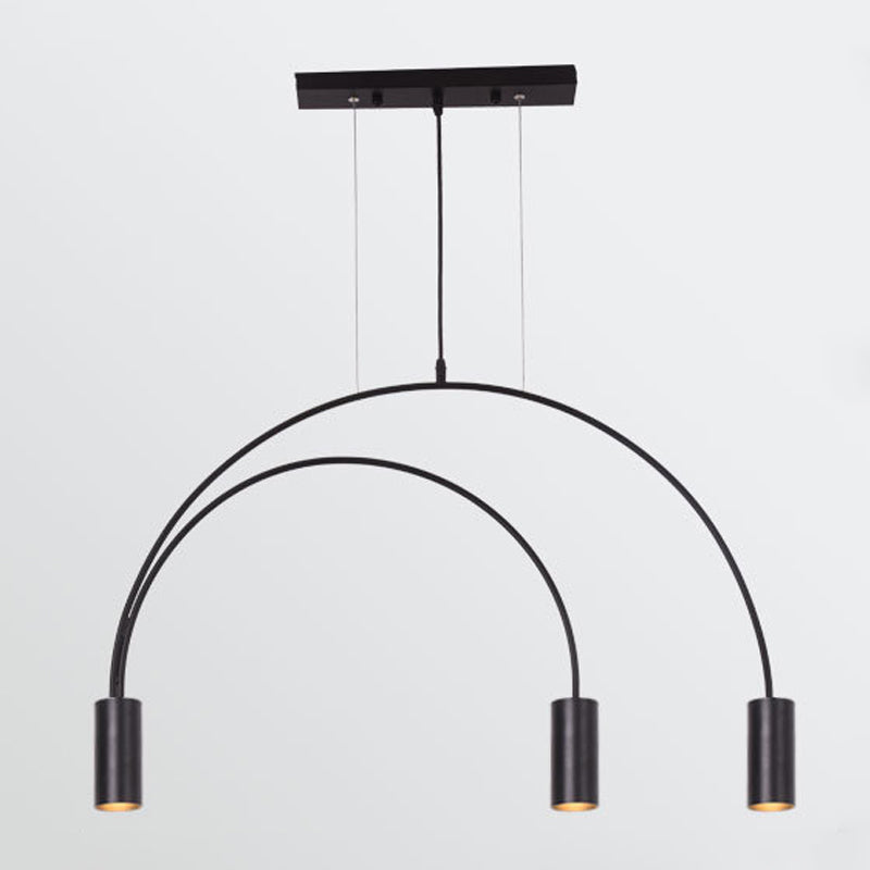 Cylinder Island Lighting Fixtures Contemporary Metal Island Light Fixtures for Kitchen