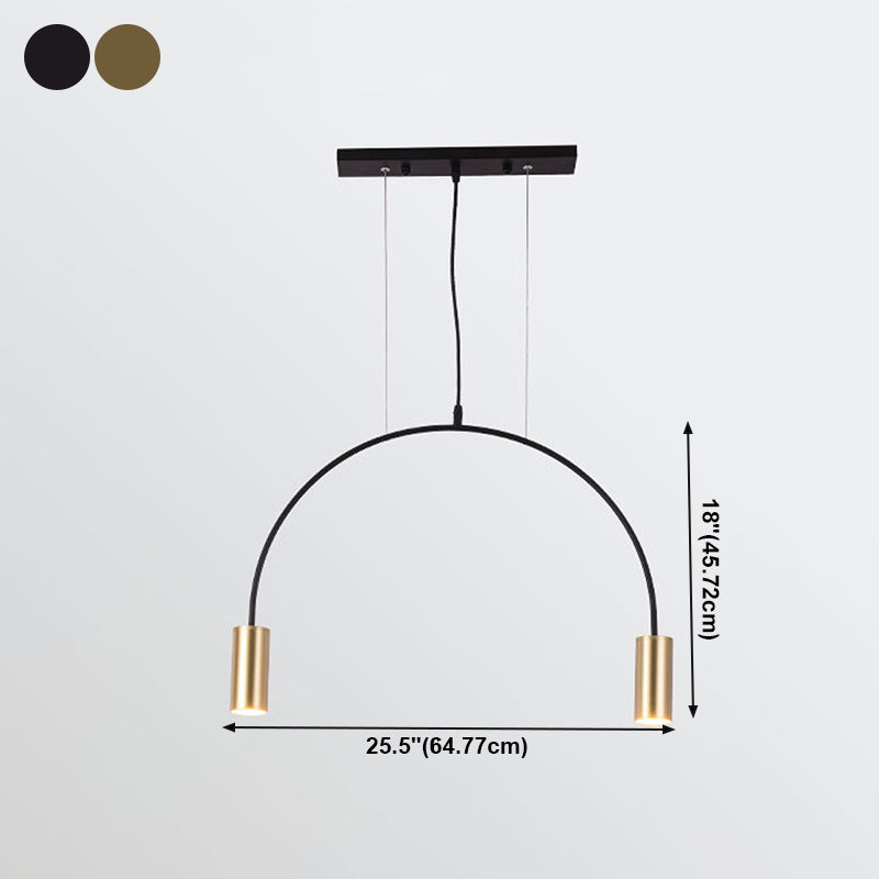 Cylinder Island Lighting Fixtures Contemporary Metal Island Light Fixtures for Kitchen