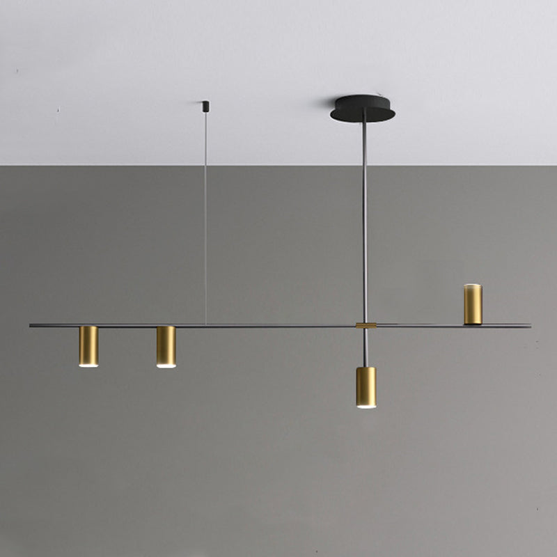 Cylinder Island Lighting Fixtures Contemporary Metal Island Lighting Ideas for Kitchen