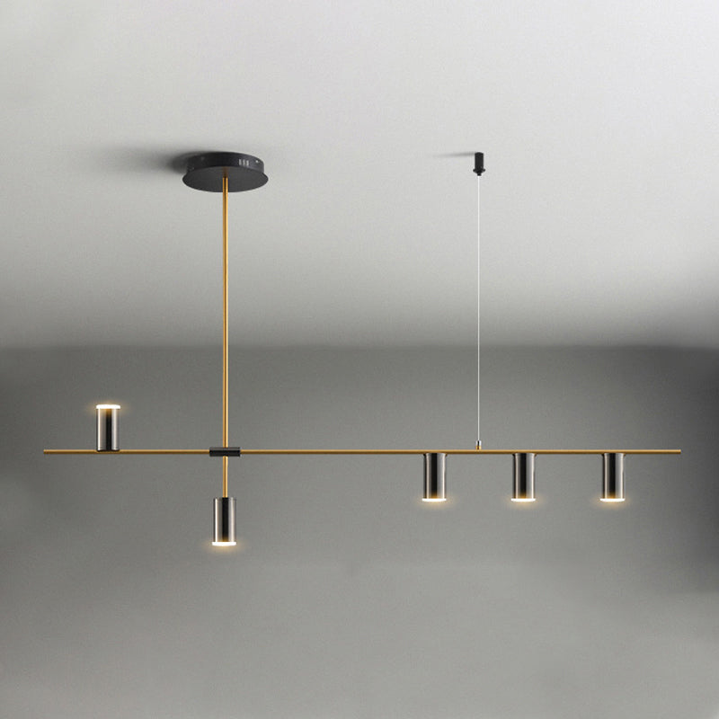 Cylinder Island Lighting Fixtures Contemporary Metal Island Lighting Ideas for Kitchen