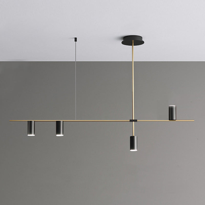 Cylinder Island Lighting Fixtures Contemporary Metal Island Lighting Ideas for Kitchen