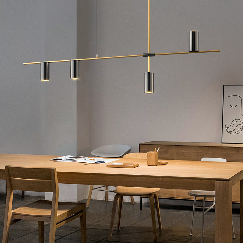 Cylinder Island Lighting Fixtures Contemporary Metal Island Lighting Ideas for Kitchen