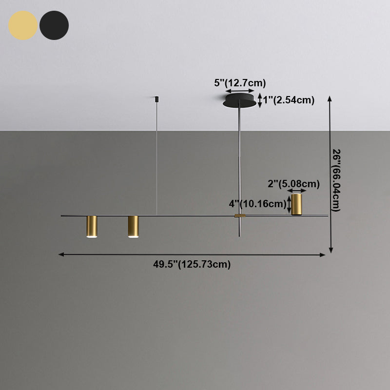 Cylinder Island Lighting Fixtures Contemporary Metal Island Lighting Ideas for Kitchen