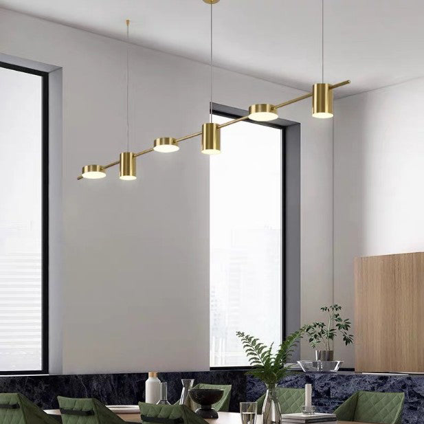 Cylinder Island Lighting Fixtures Contemporary Metal Island Lighting Ideas