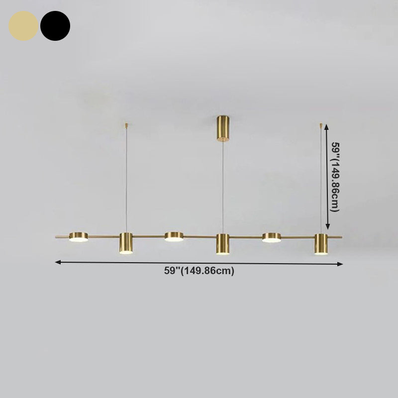 Cylinder Island Lighting Fixtures Contemporary Metal Island Lighting Ideas