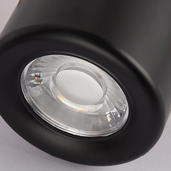 6 Light Cylinder Island Lighting Fixtures Contemporary Metal Island Lighting Ideas in Black