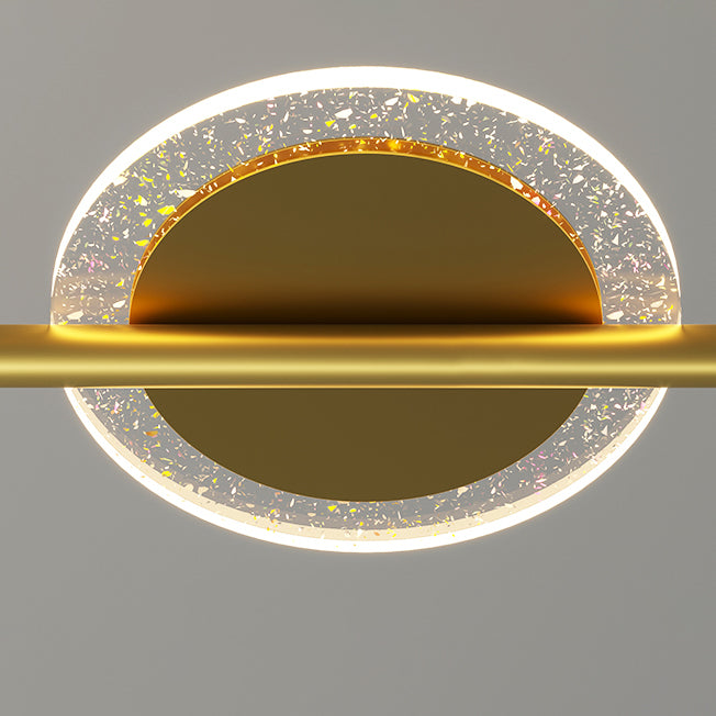 Geometric Island Lighting Fixtures Contemporary Metal Island Lighting Ideas in Gold