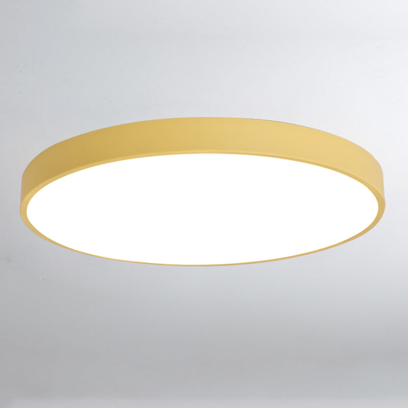 Moderne Macaroon Stil Led Flush Deckenleuchten Runde Form Acryl Flush Mount Lichter