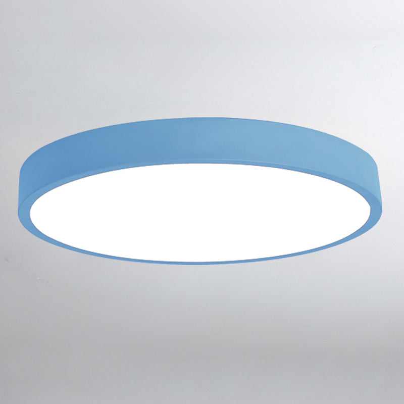 Moderne Macaroon Stil Led Flush Deckenleuchten Runde Form Acryl Flush Mount Lichter